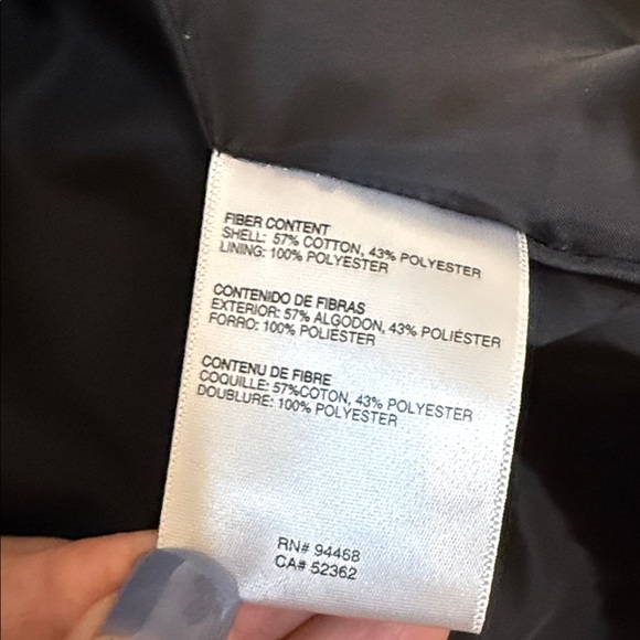 Betsey Johnson Black Trench Coat with cream trim. - Picture 10 of 16